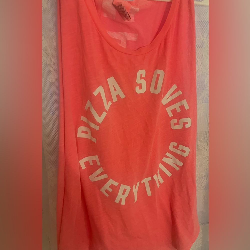 🍕🩷 VS PINK Pizza Solves Everything Tank top 🍕🩷